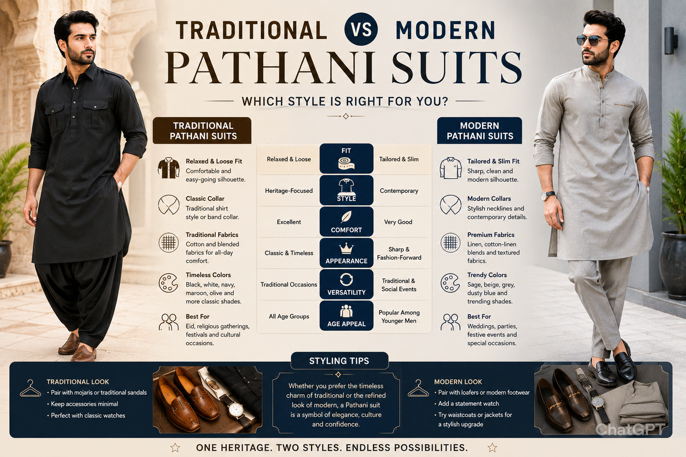 Traditional vs Modern Pathani Suits: Which Style Is Right for You?