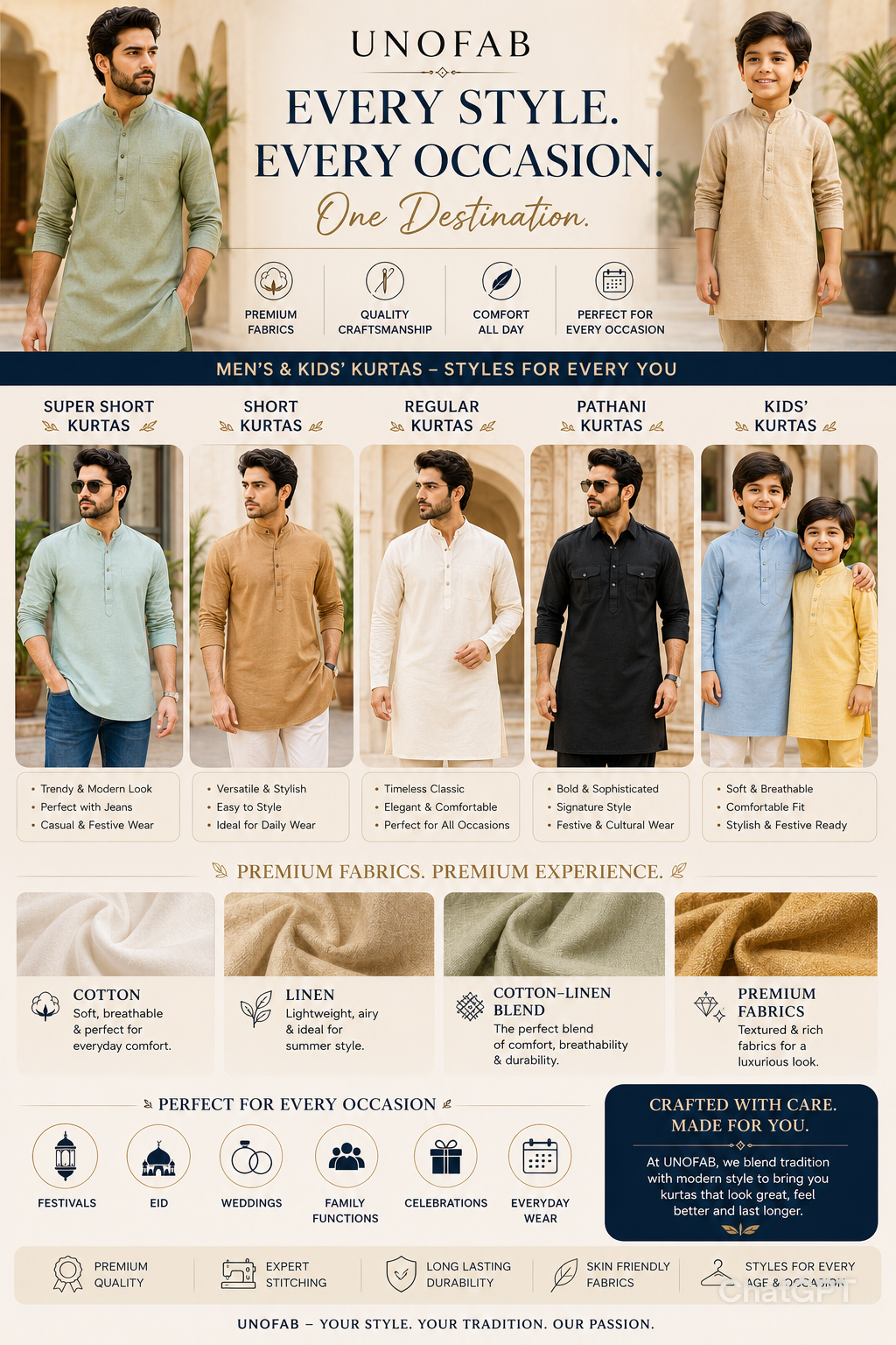 UNOFAB: Your Destination for Timeless Ethnic Wear for Men and Kids