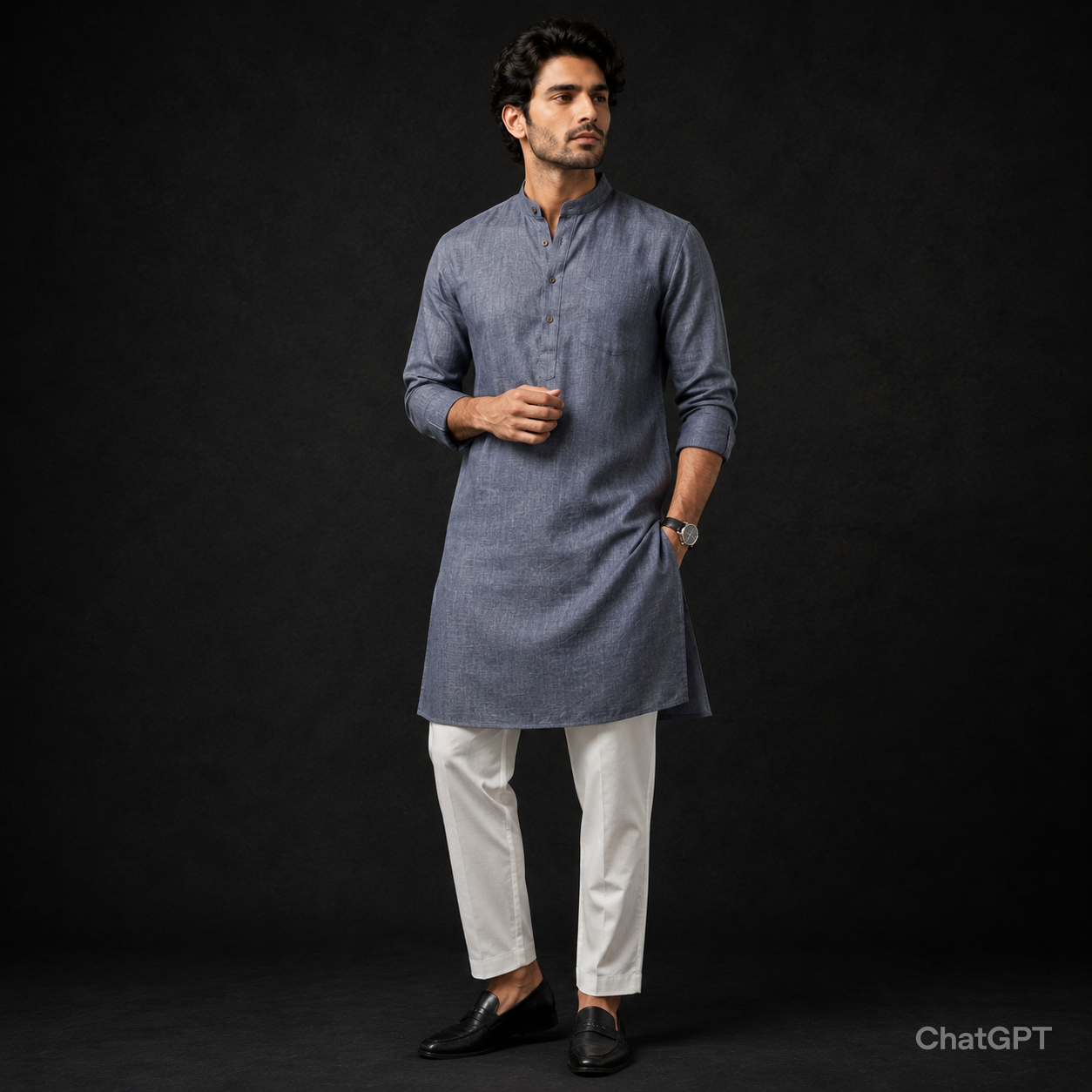 Linen Kurta
