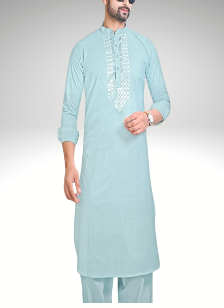 Embroidered Kurta with Salwar