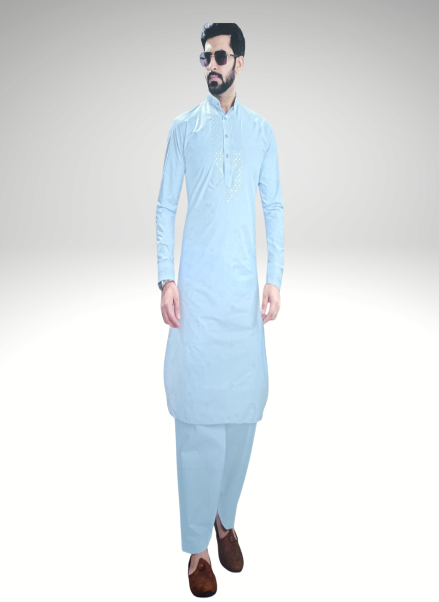 Embroidered Kurta with Salwar