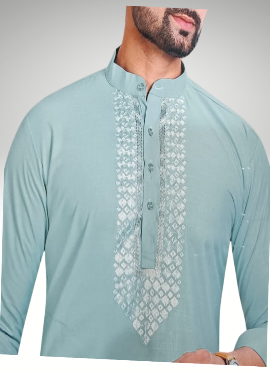 Embroidered Kurta with Salwar