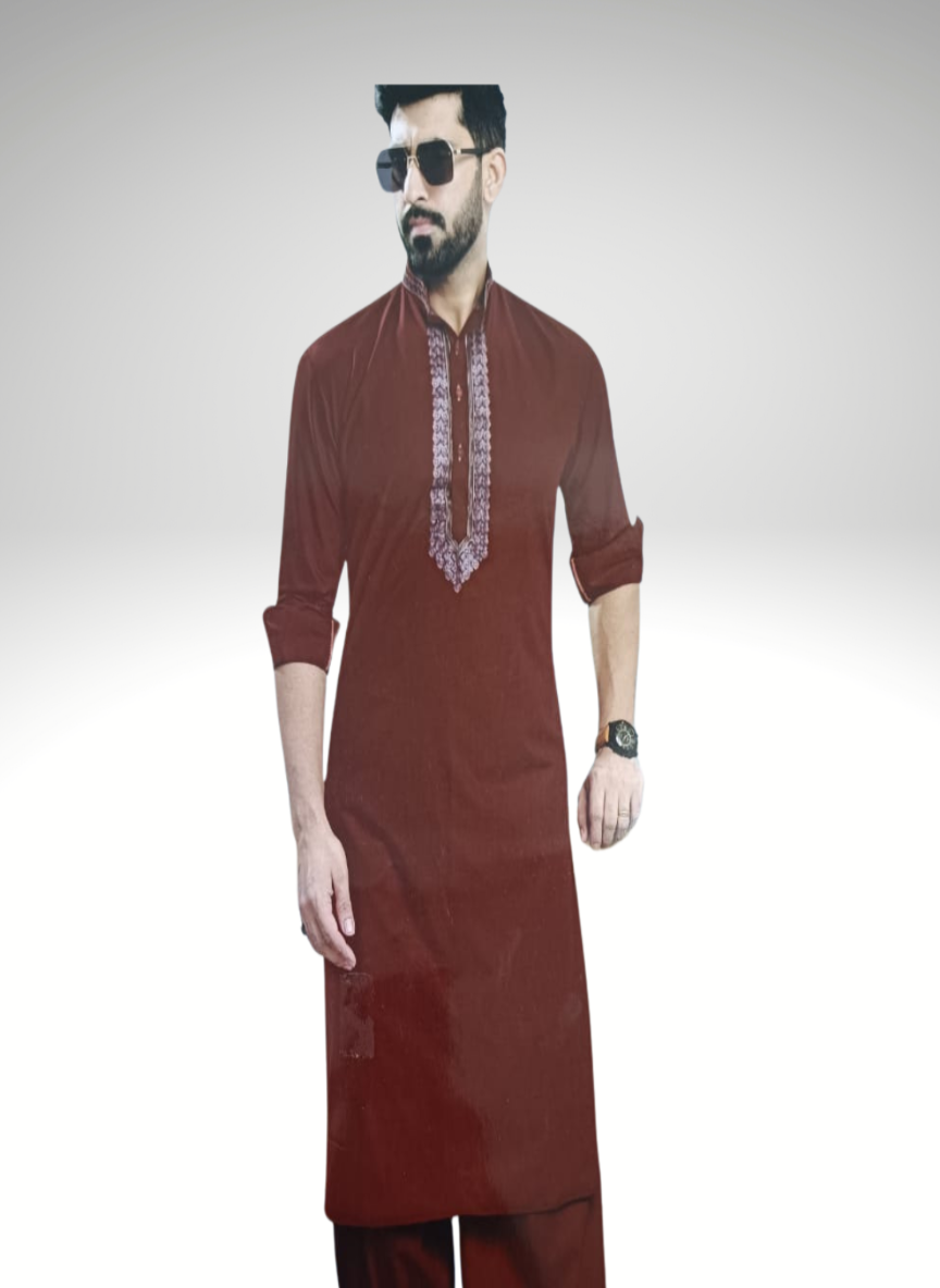 Embroidered Kurta with Salwar