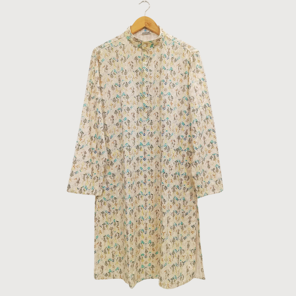 चिकनकारी कुर्ता पायजामा सेट