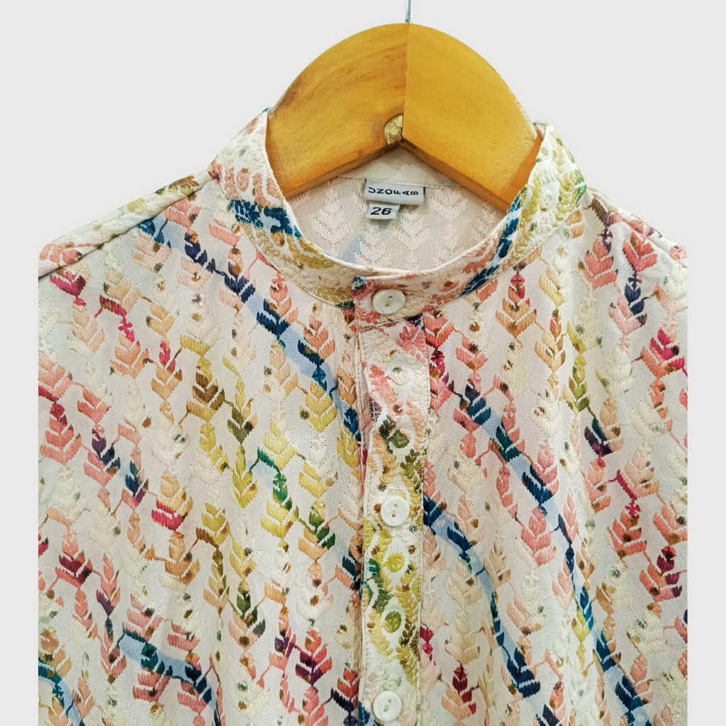 Chikankari Kurta Pajama Set