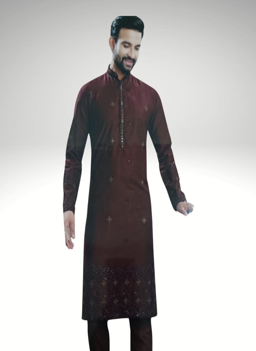 Embroidered Kurta with Salwar