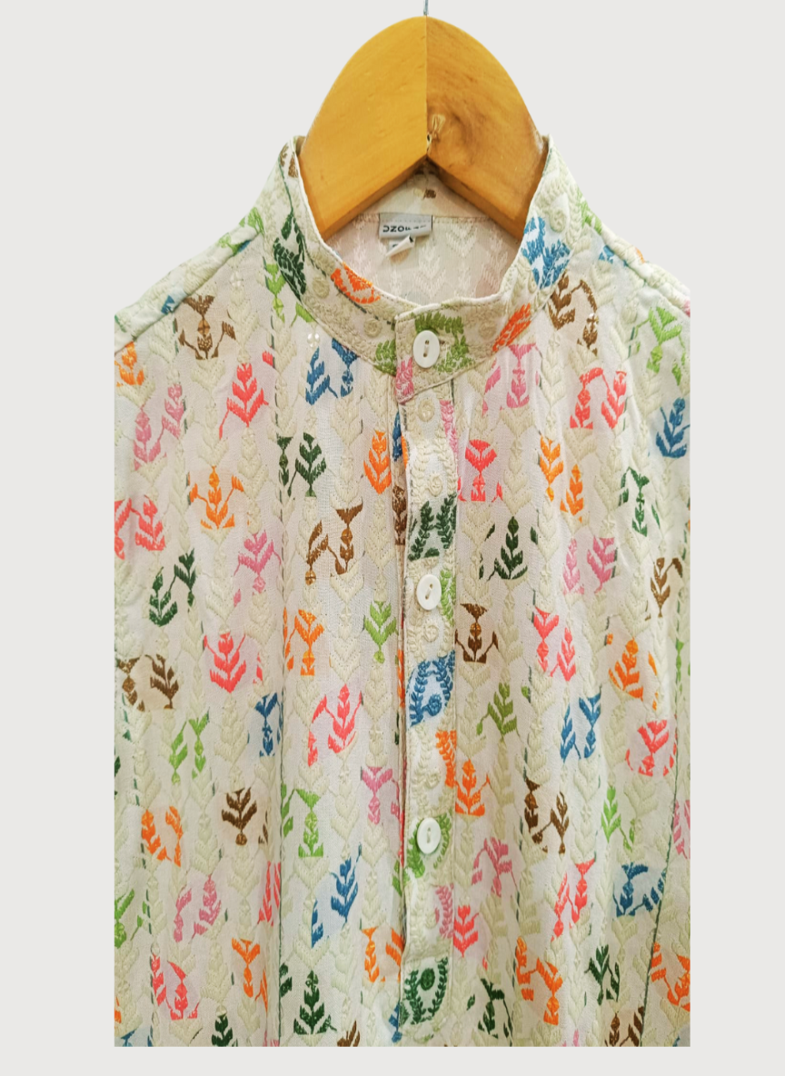 Chikankari Kurta Pajama Set