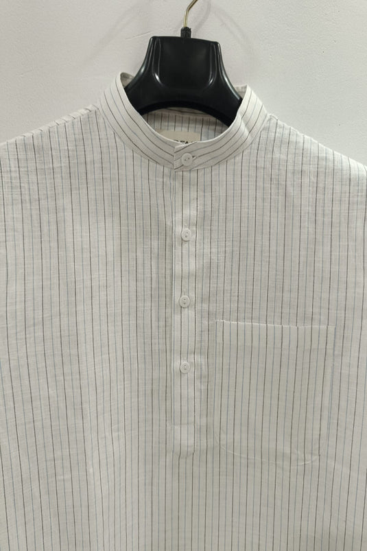 Translation missing: en.Men's Linen Cotton Striped Kurta