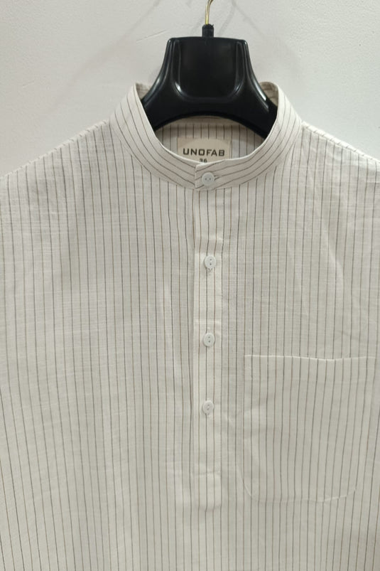 Translation missing: en.Men's Linen Cotton Striped Kurta