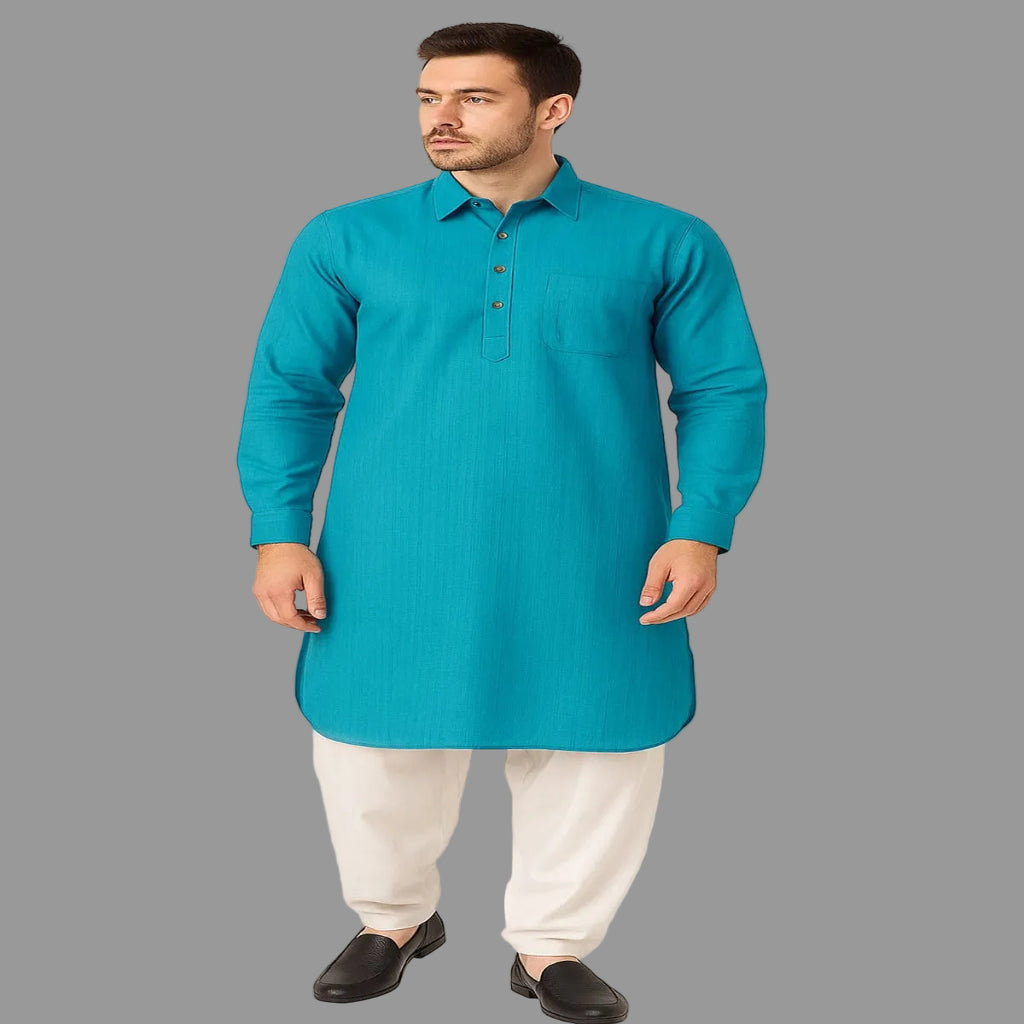 Pathani Kurta with White Salwar
