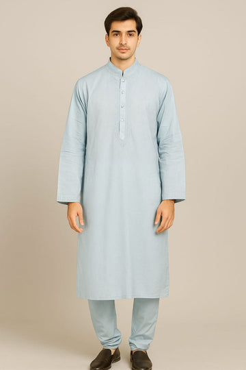 Translation missing: en.Embroidered Lawn Cotton Kurta Set