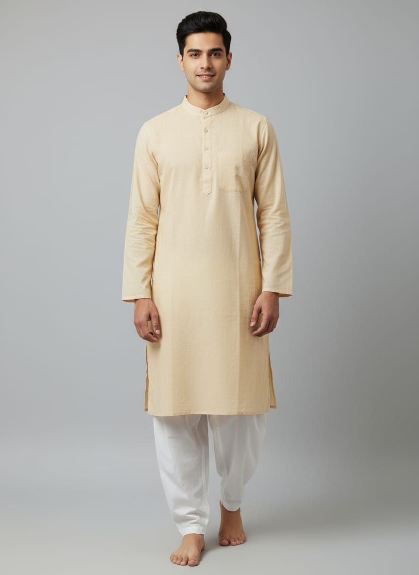 Men's Linen Kurta