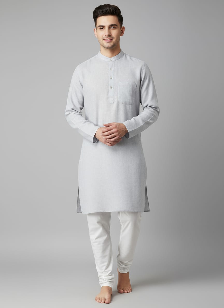 Men's Linen Kurta
