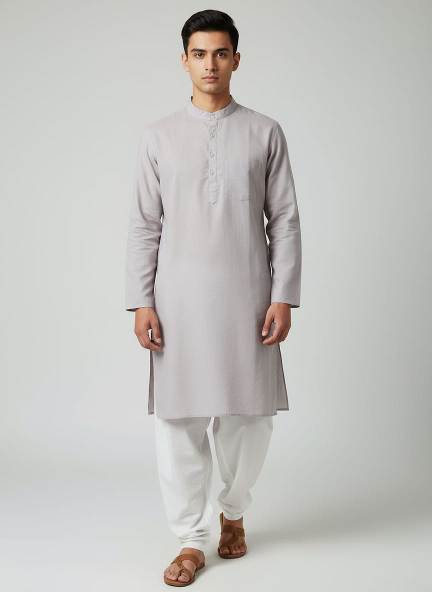 Men's Linen Kurta