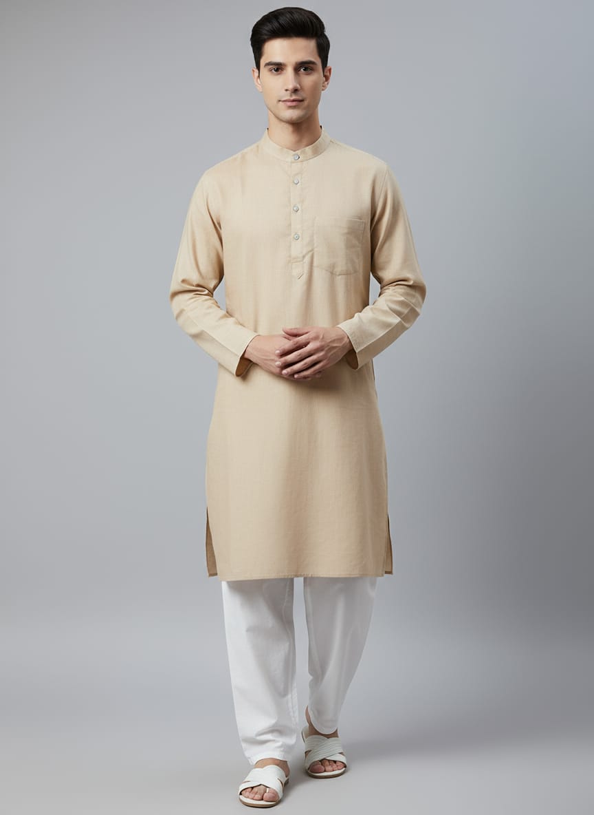 Men's Linen Kurta
