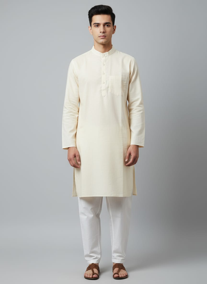 Men's Linen Kurta