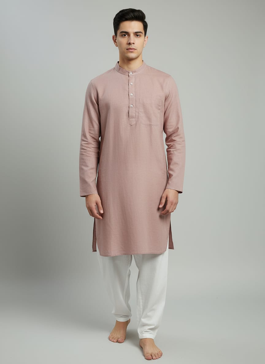 Men's Linen Kurta