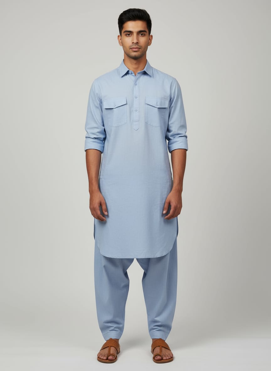 Men's Pathani Kurta Salwar Set
