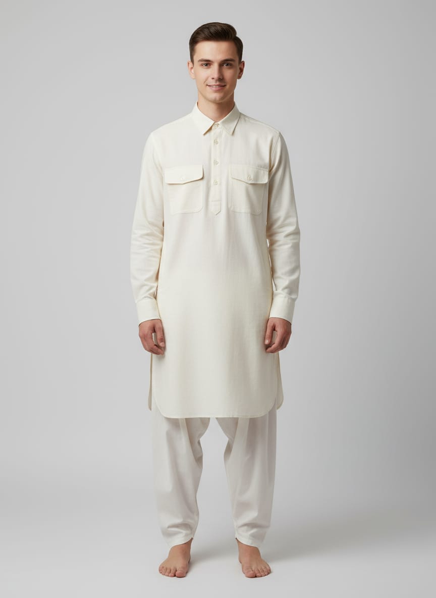 Men's Pathani Kurta Salwar Set