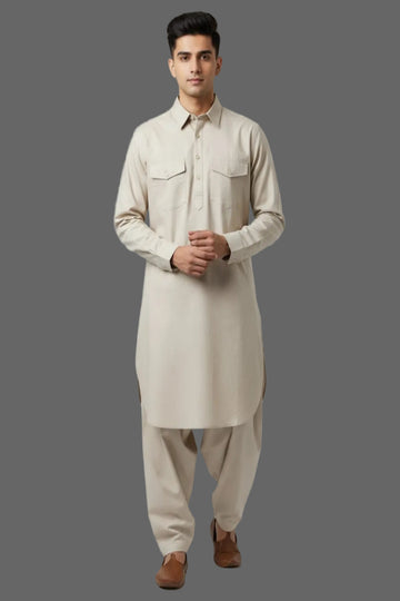 Translation missing: en.Men's Pathani Kurta Salwar Set