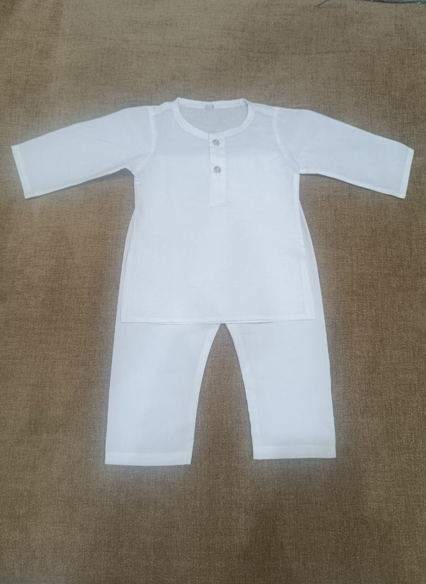 New Born Cotton Kurta Pajama Set