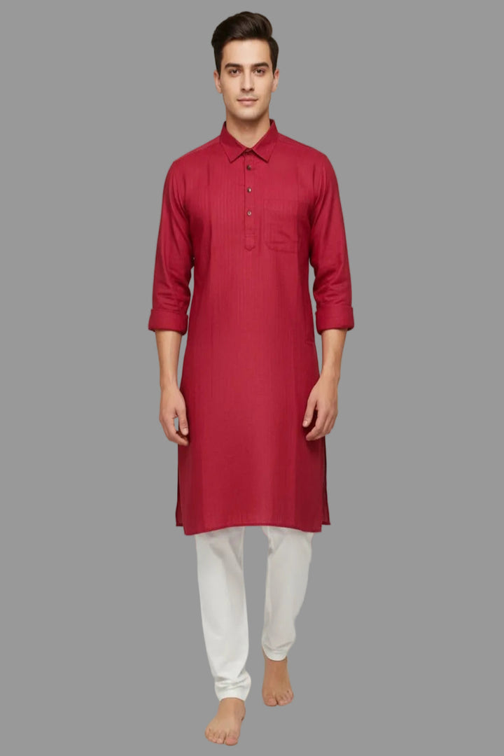 Translation missing: en.Pathani Kurta with White Salwar