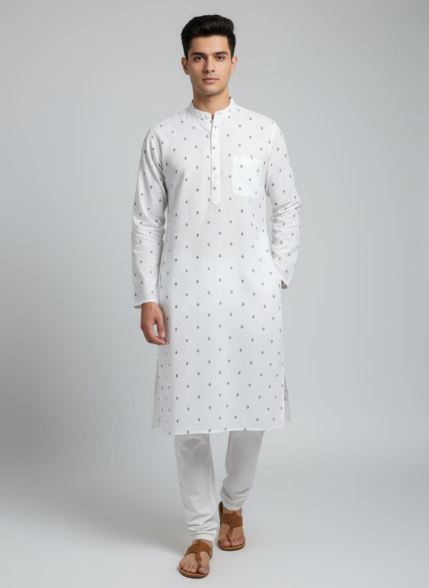Printed Cotton Kurta