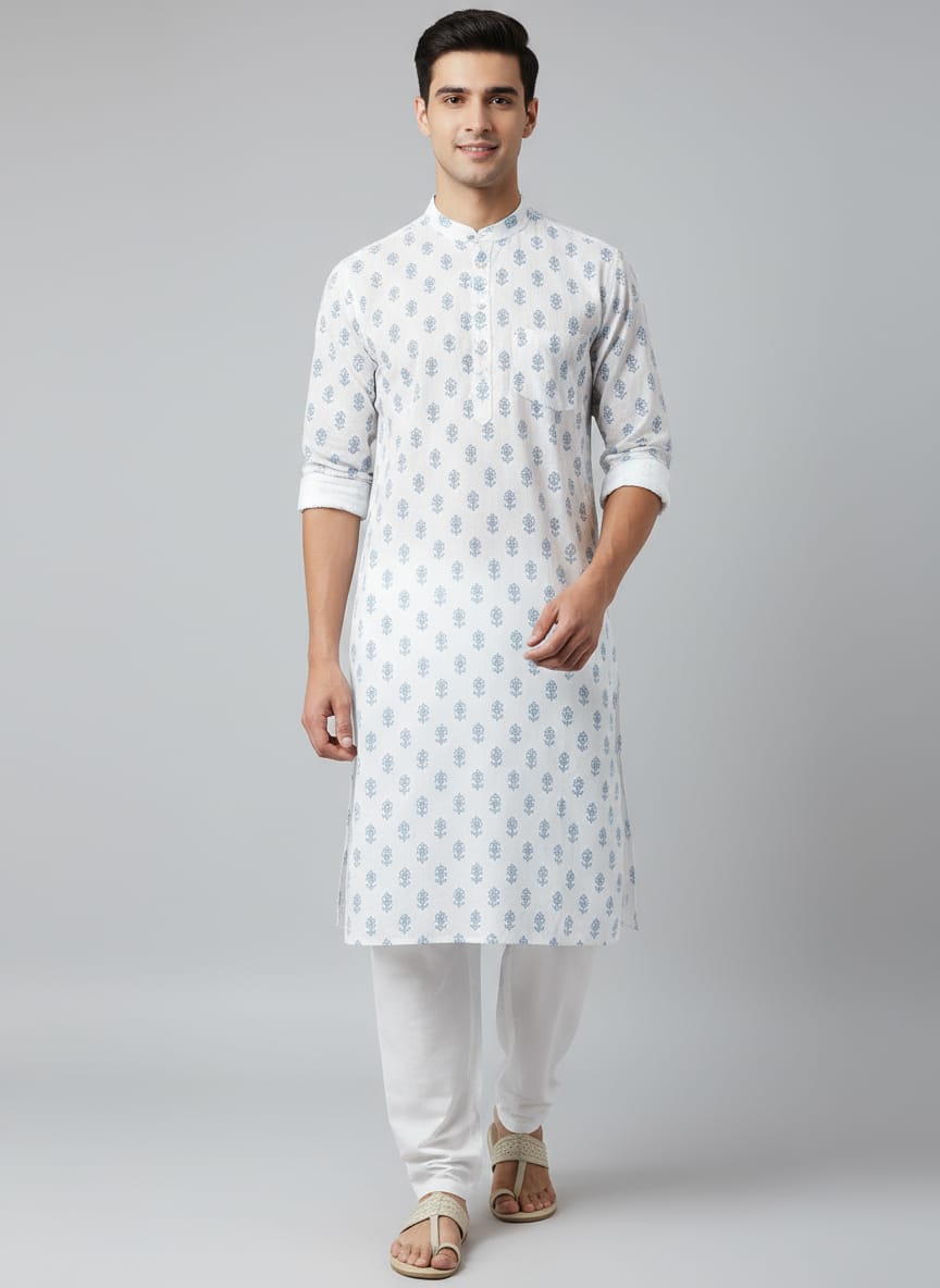 Printed Cotton Kurta