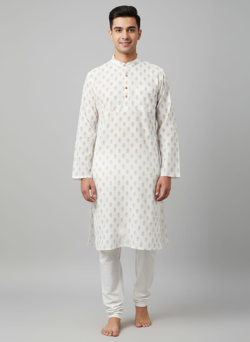 Printed Cotton Kurta