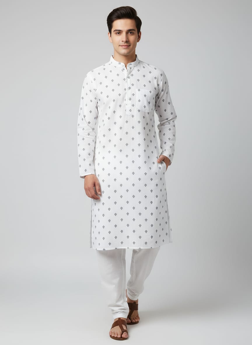 Printed Cotton Kurta