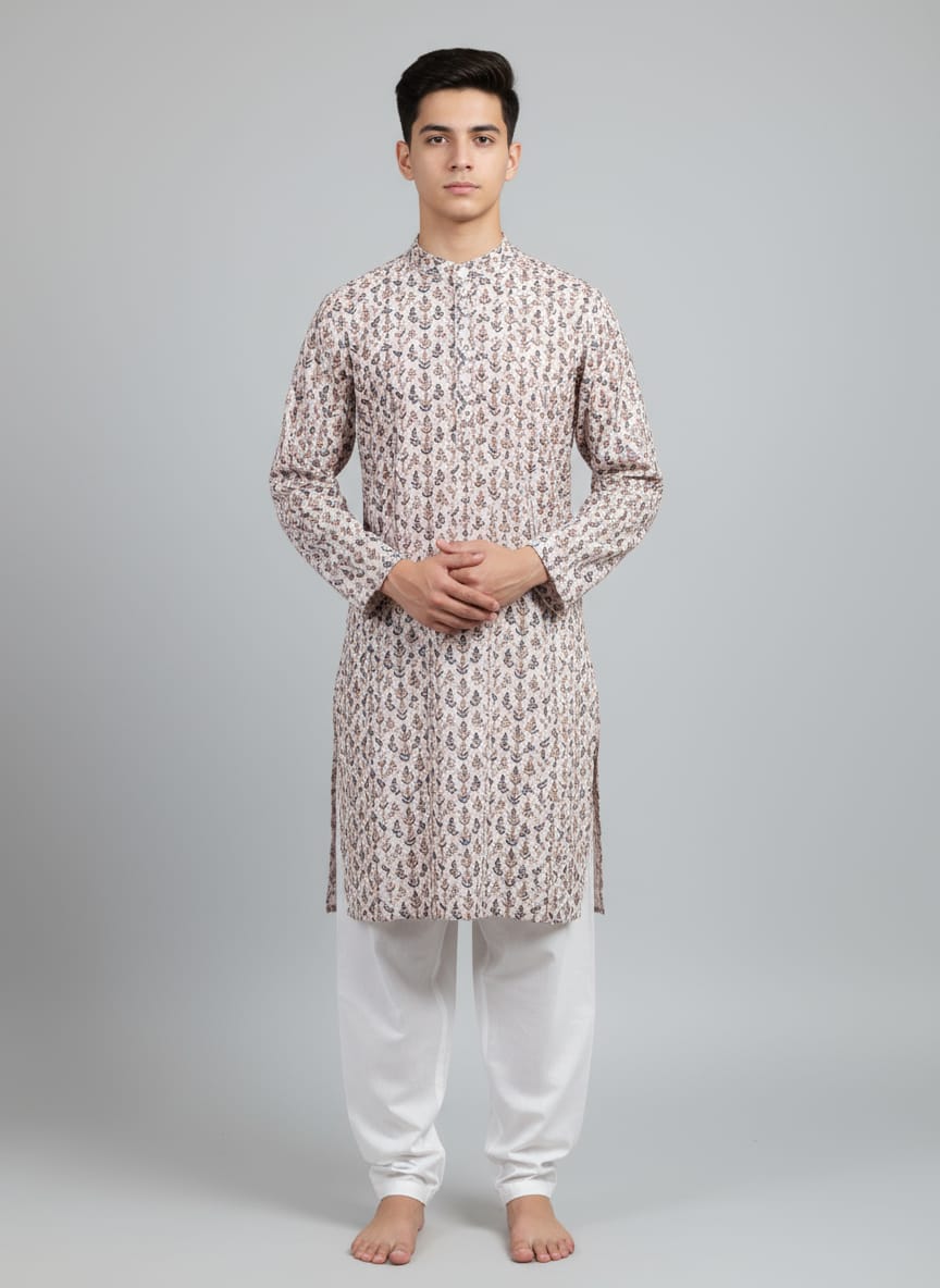 Chikankari Kurta Pajama Set
