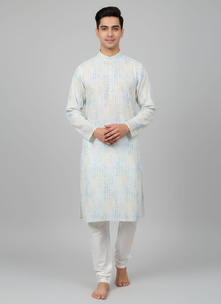 Chikankari Kurta Pajama Set