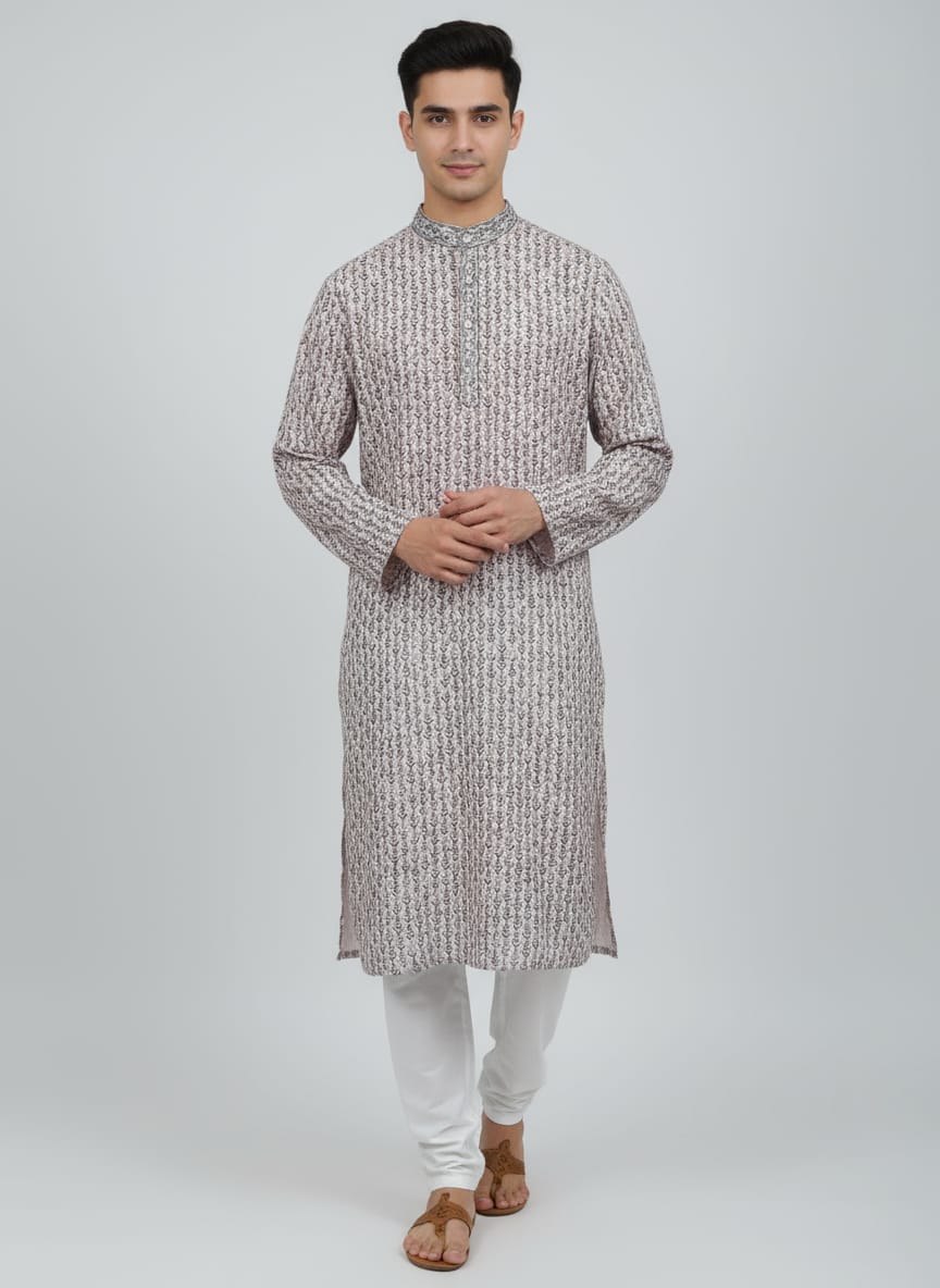 Chikankari Kurta Pajama Set