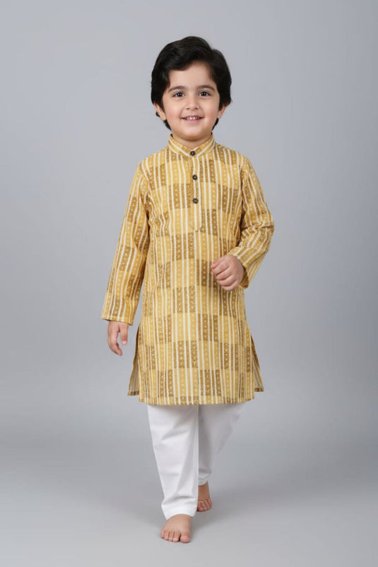 Translation missing: en.Kids Printed Kurta Pajama Set