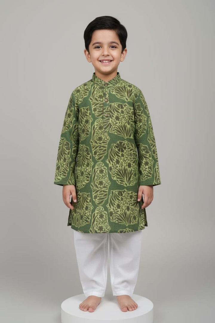 Translation missing: en.Kids Printed Kurta Pajama Set