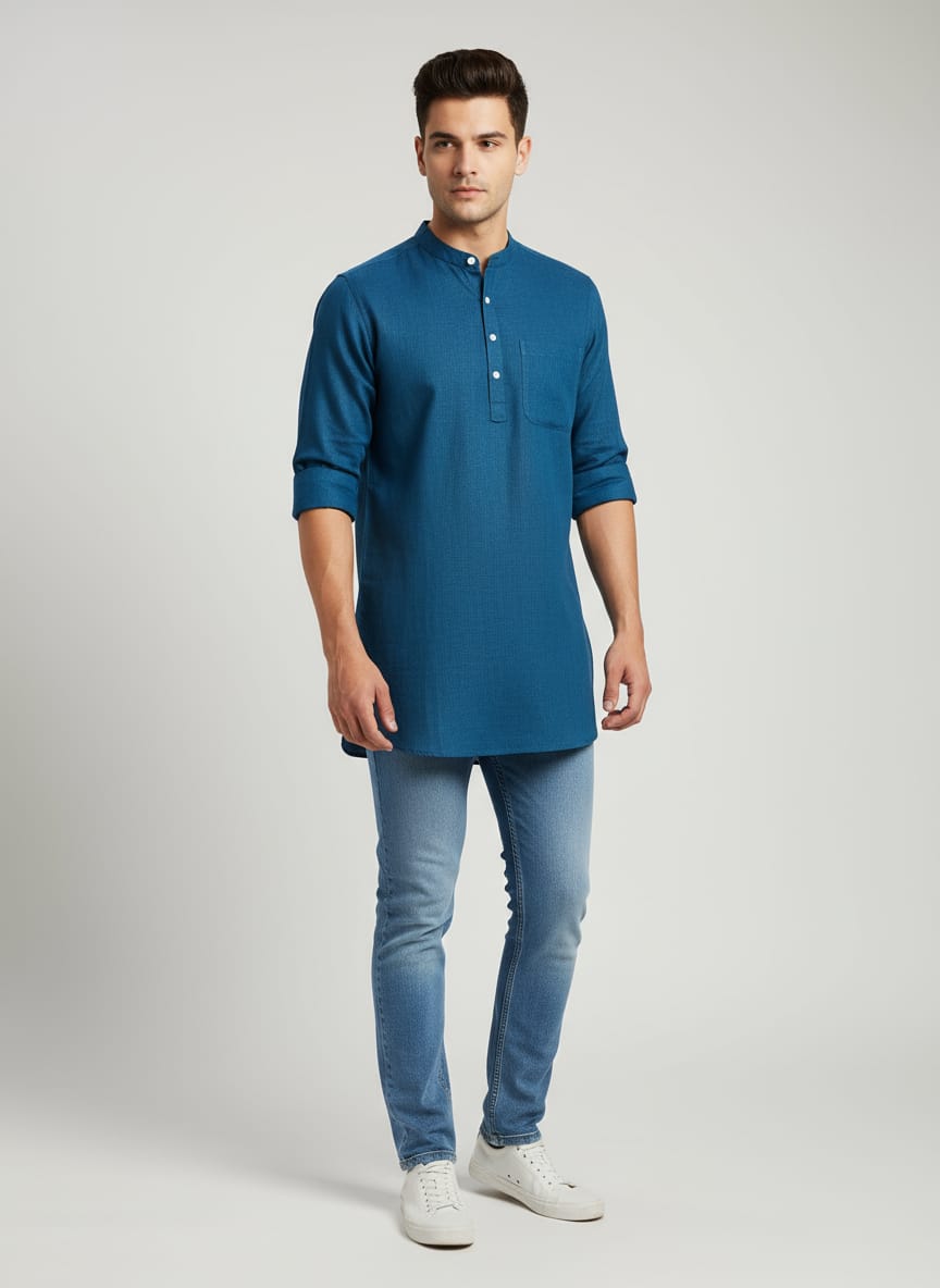 Men's Super Short Kurta