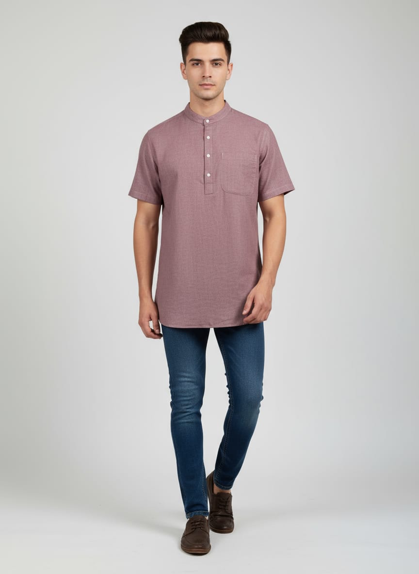 Linen Cotton Super Short Kurta