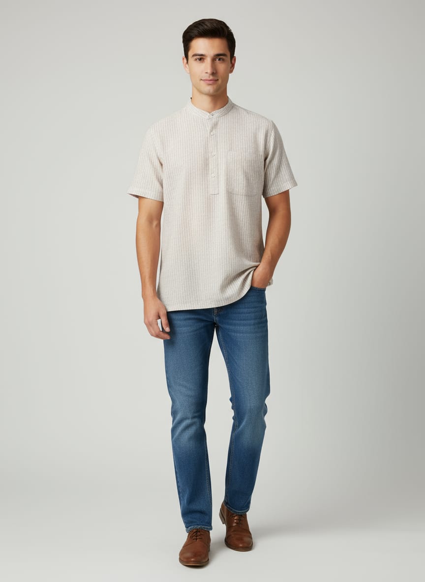 Linen Cotton Super Short Kurta