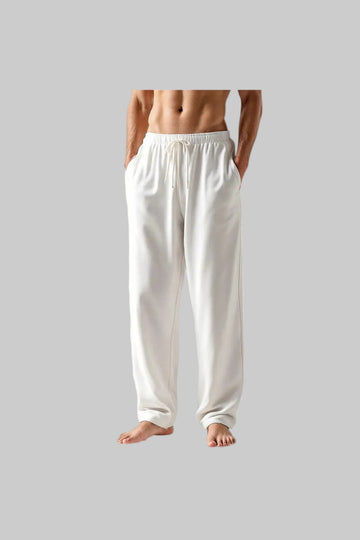 Translation missing: en.White Elastic Pant Cut Pajama