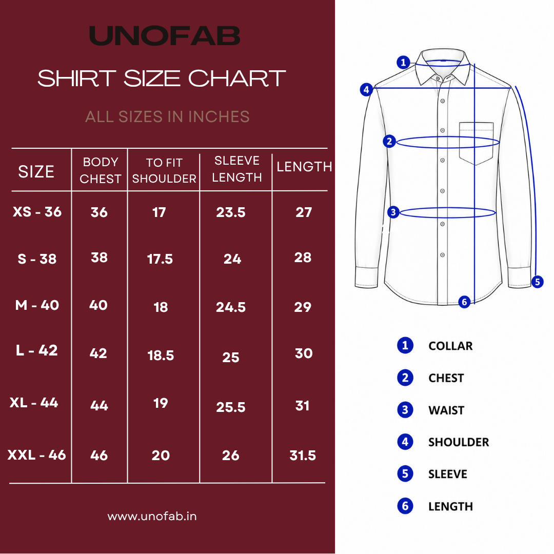 Size chart image