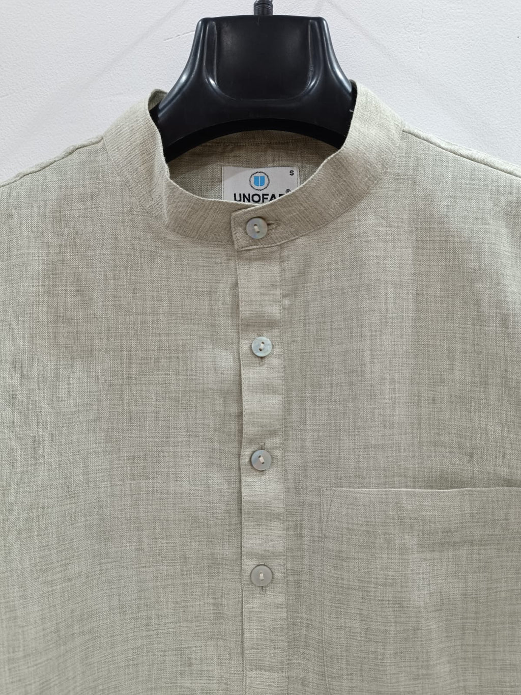 Men's Cotton Blend Khadi Look Kurta