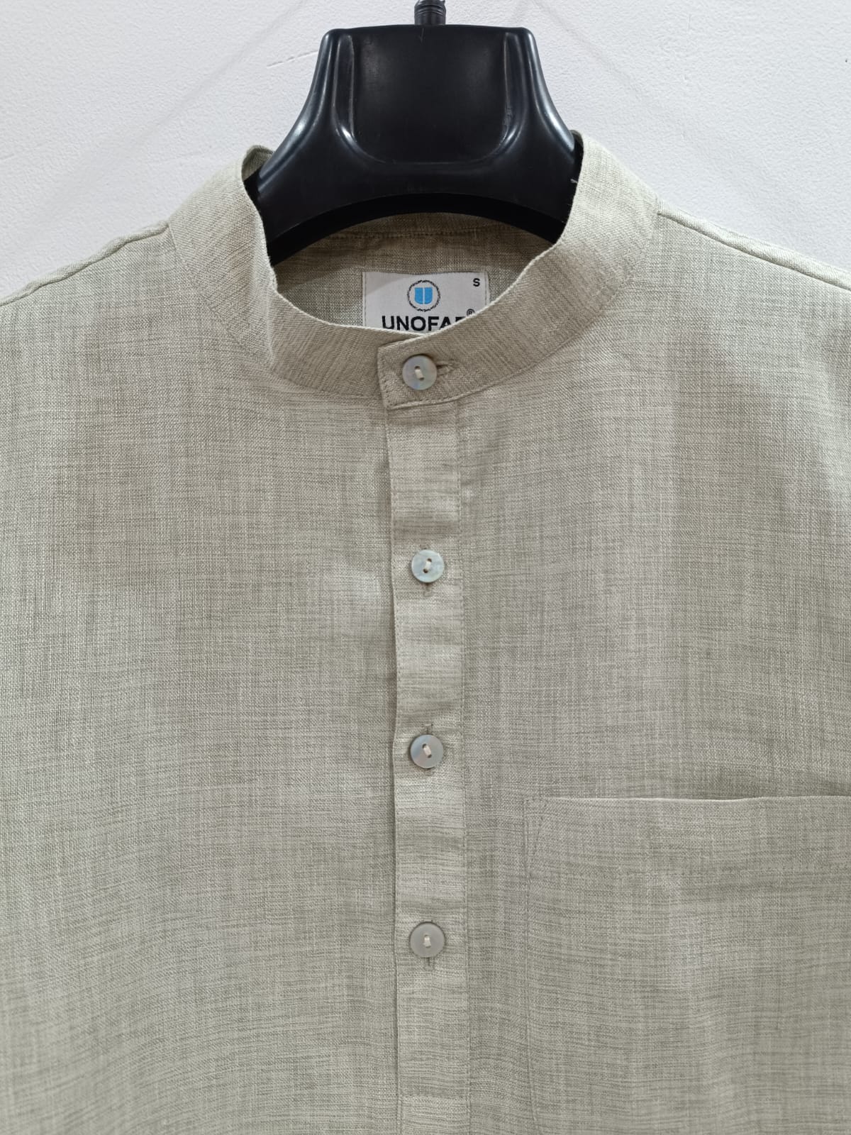 Men's Cotton Blend Khadi Look Kurta