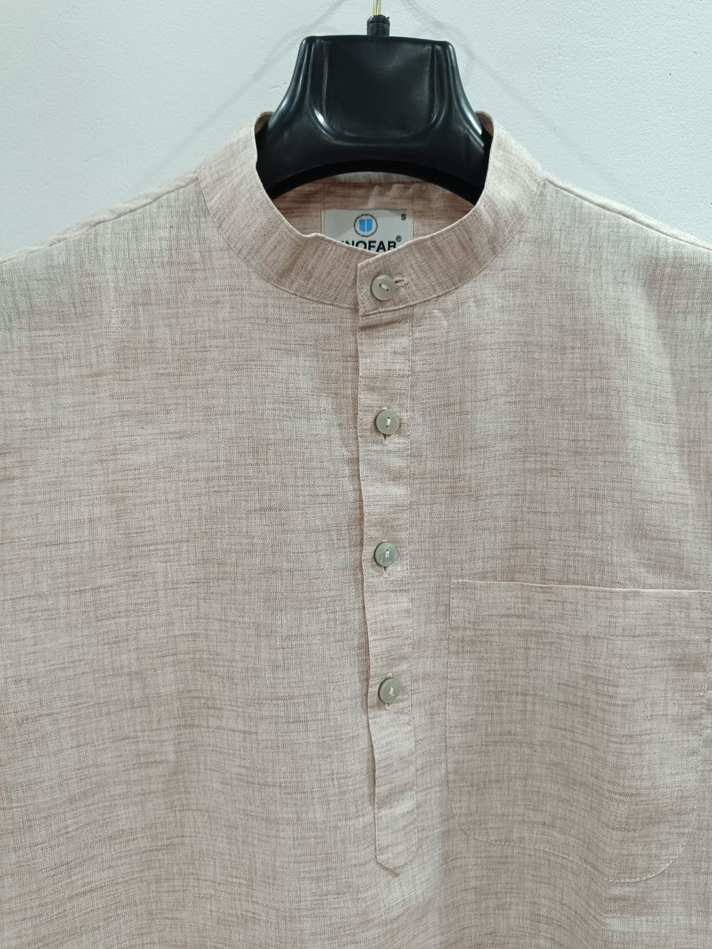 Men's Cotton Blend Khadi Look Kurta