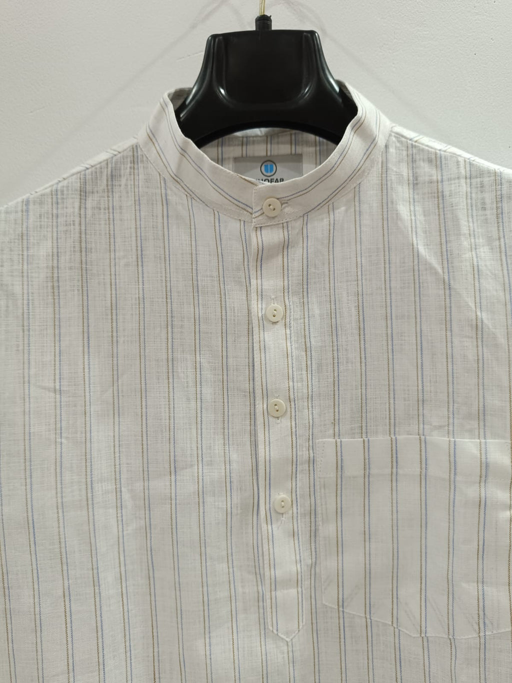 Men's Linen Striped Kurta