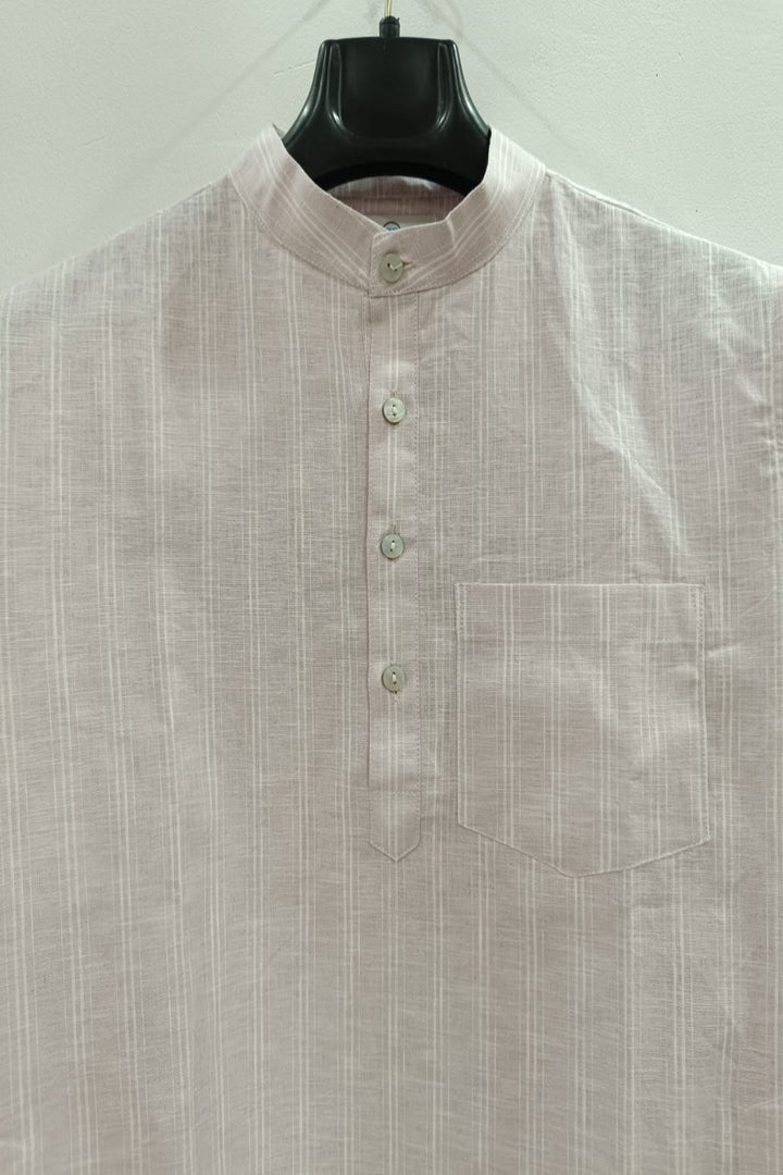 Translation missing: en.Men's Linen Cotton Striped Kurta