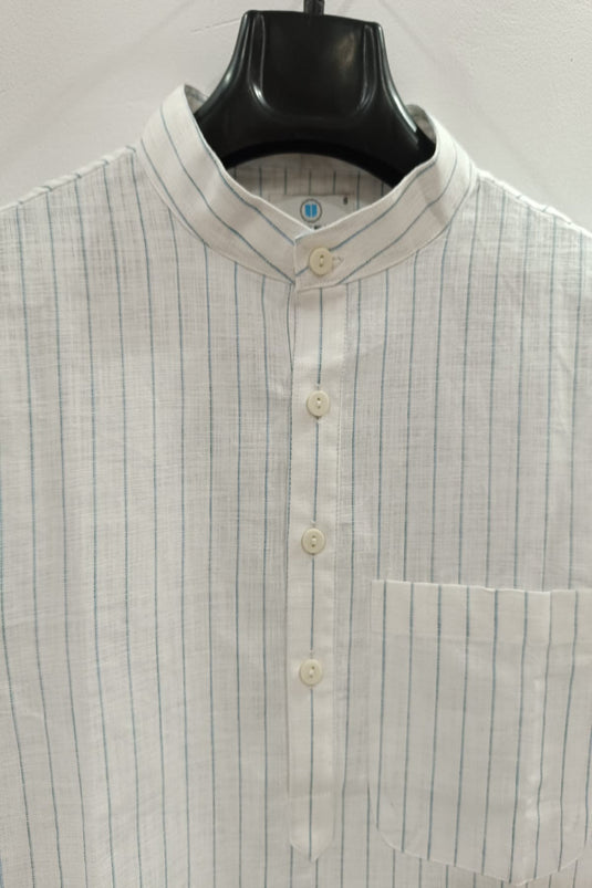 Translation missing: en.Men's Linen Cotton Striped Kurta