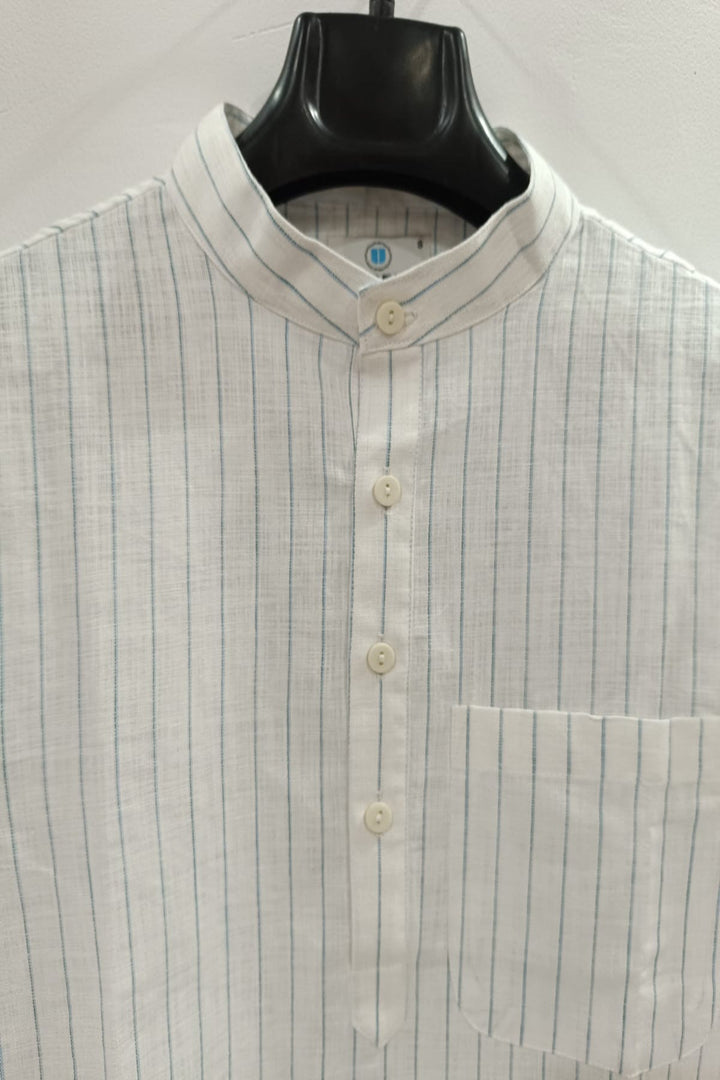 Translation missing: en.Men's Linen Cotton Striped Kurta