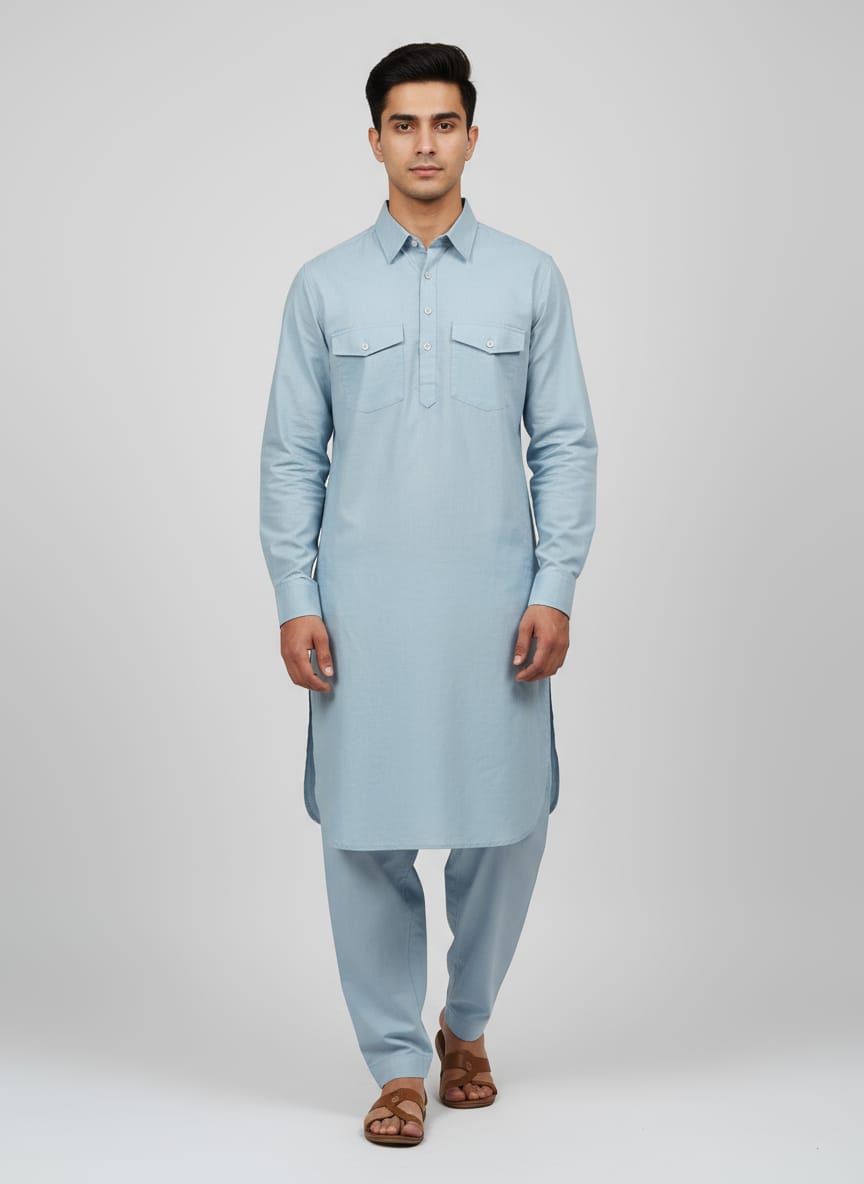 Men's Pathani Kurta Salwar Set