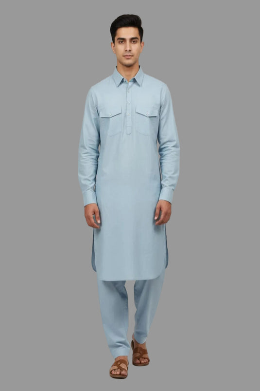 Translation missing: en.Men's Pathani Kurta Salwar Set