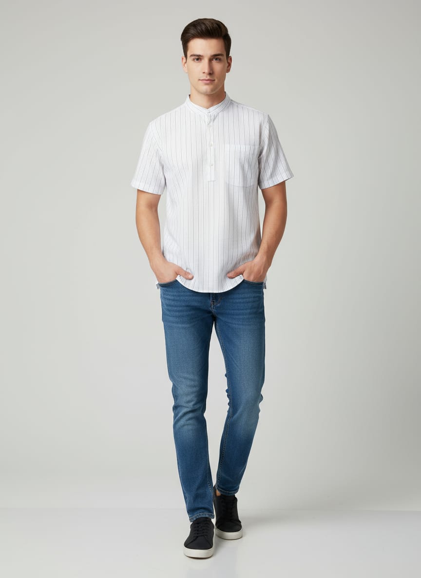 Linen Cotton Super Short Kurta